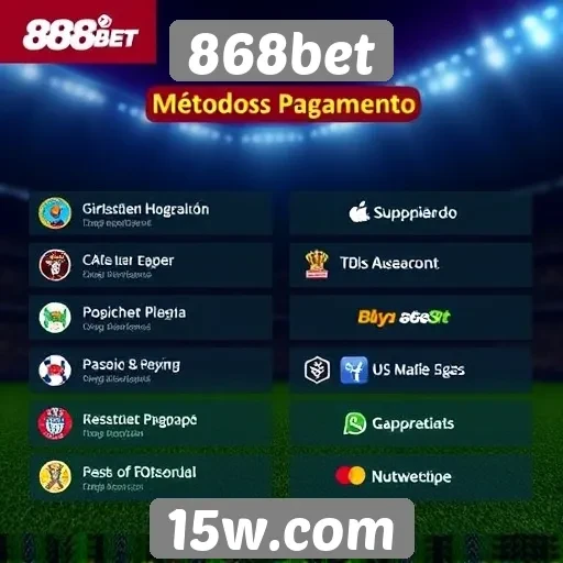 Métodos de pagamento e retirada no 868bet